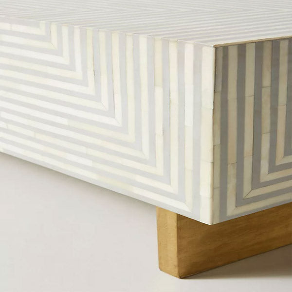 bone inlay coffee table