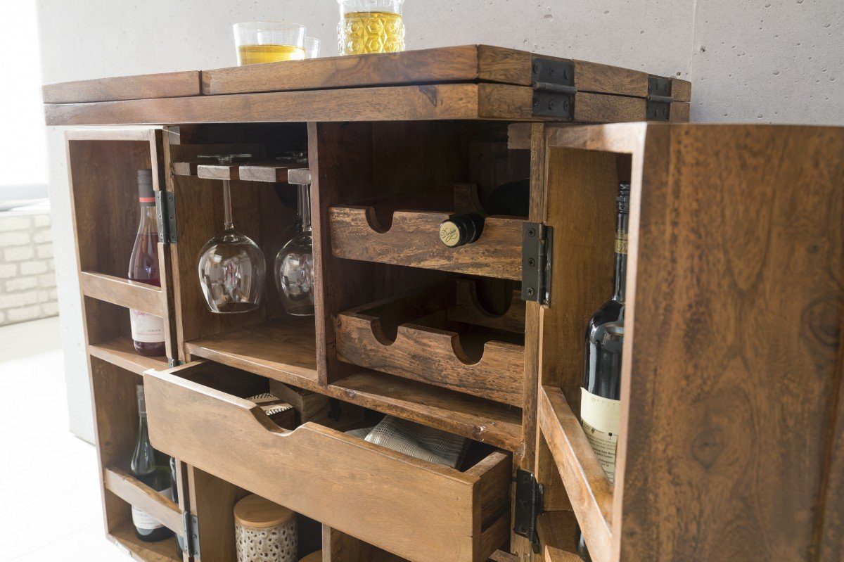 Solid wood bar table