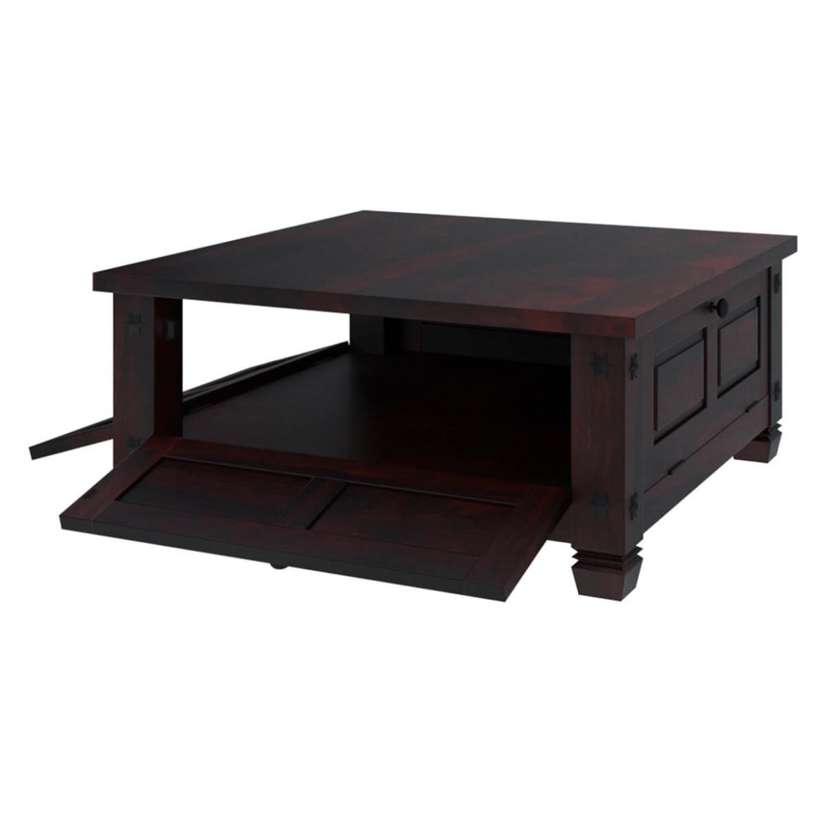 solid wood rectangular coffee table