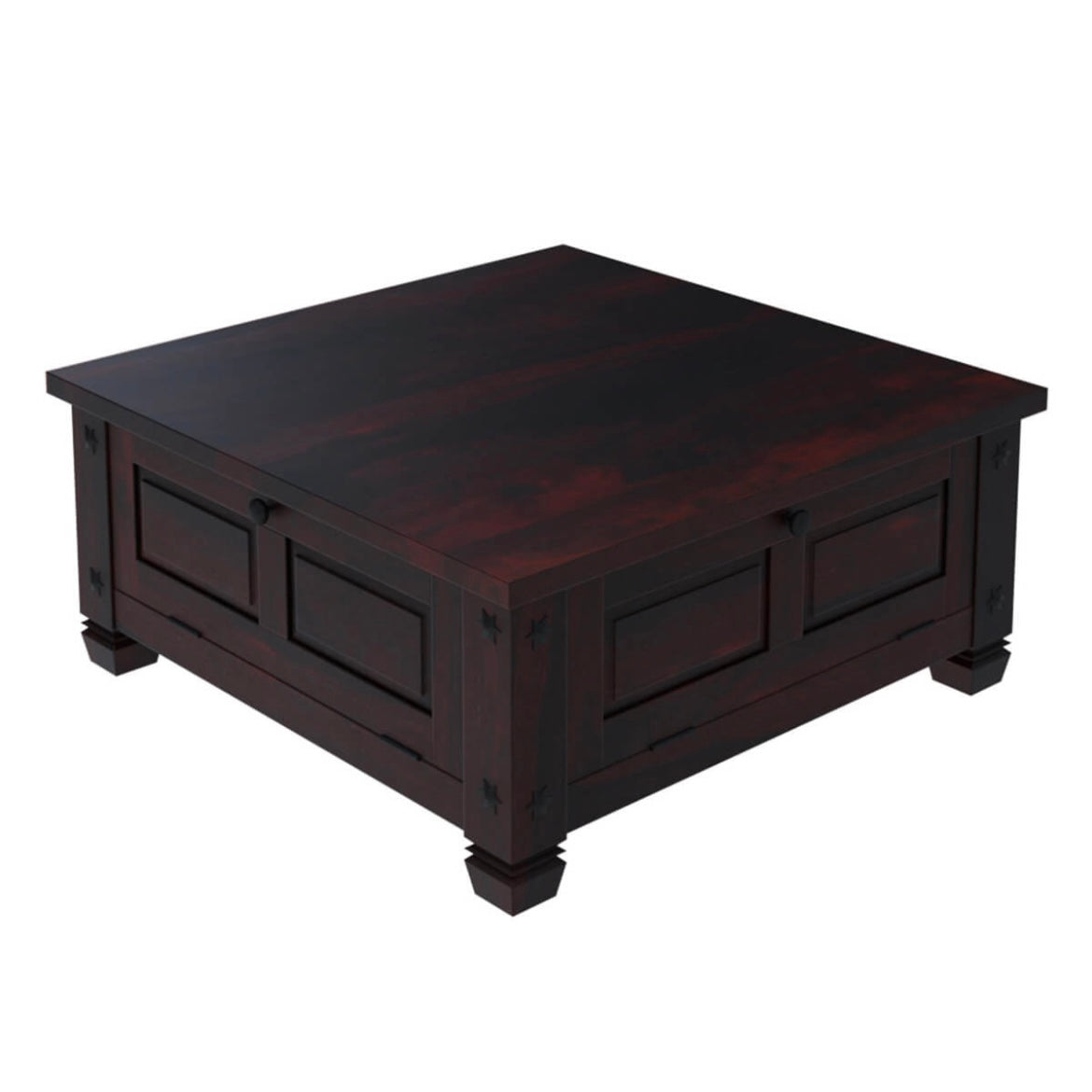 solid wood rectangular coffee table