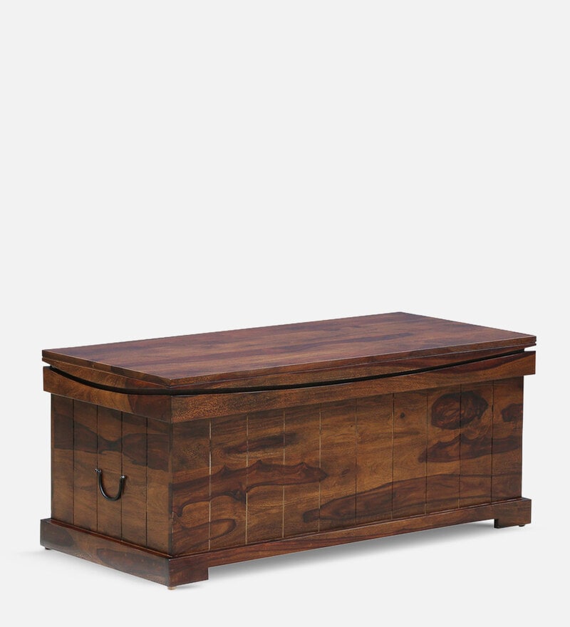 solid wood coffee table / blanket box