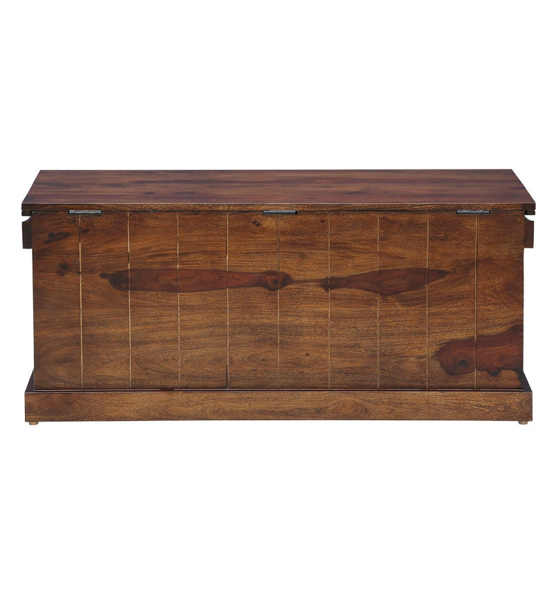 solid wood coffee table / blanket box