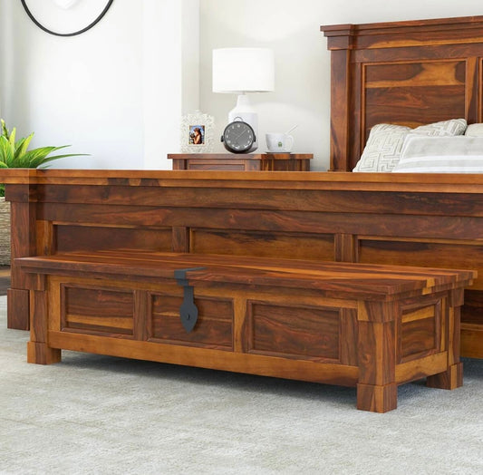 solid wood trunk coffee table