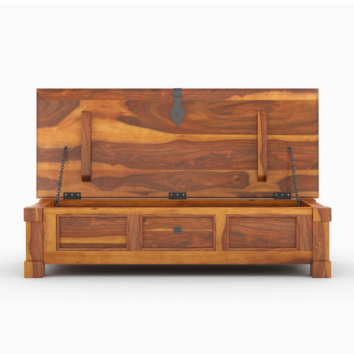 solid wood trunk coffee table