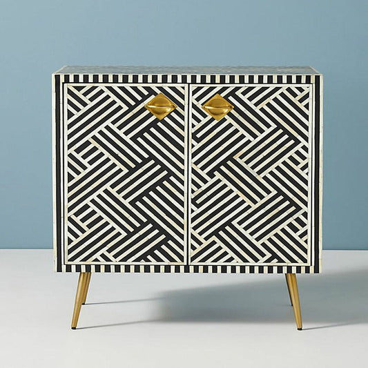 bone inlay cabinet