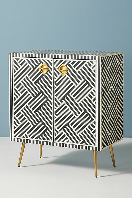 bone inlay cabinet